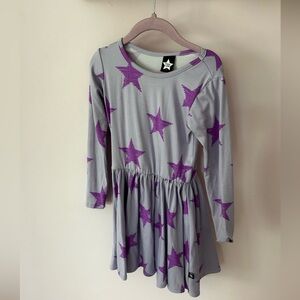 Pixie Lane Long Sleeve Skater Dress in Purple - 5
